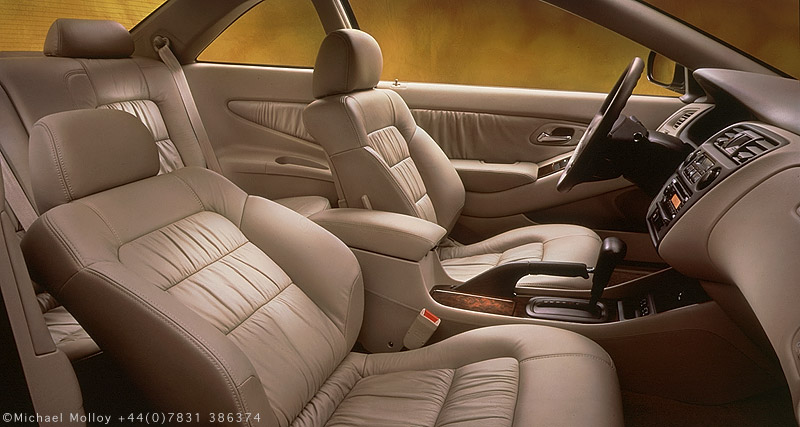 Leather Interior in Honda car