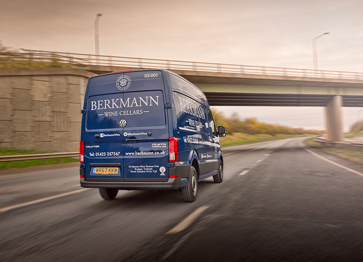 Delivery vehicle on a motorway.