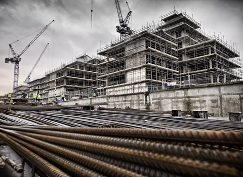 Construction site photography in London