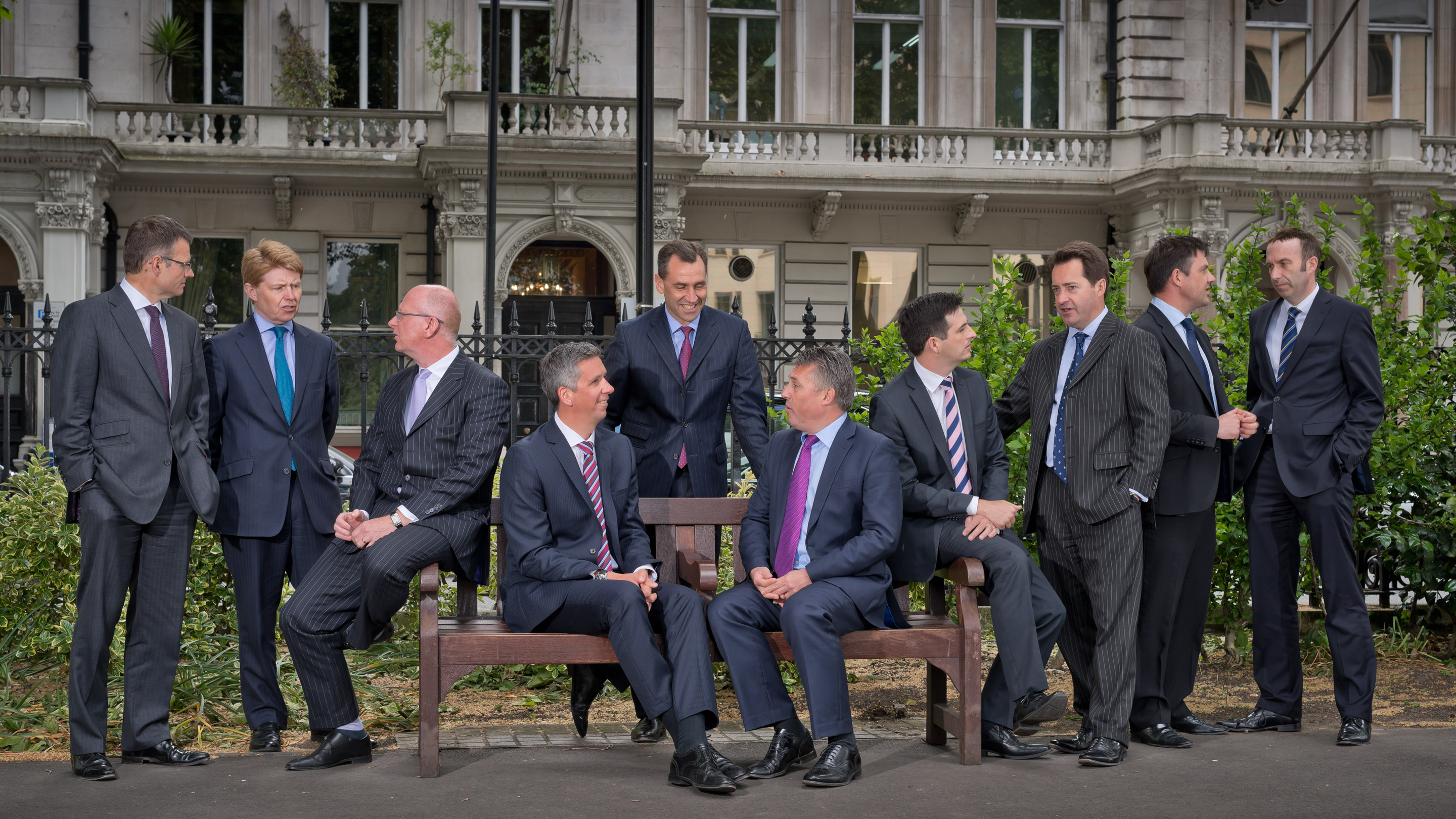Corporate Portrait of group of business men