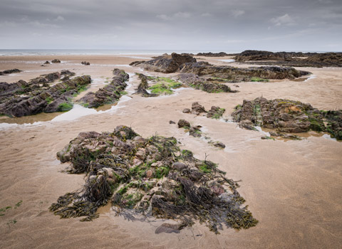Rocky beach in North Cornwall