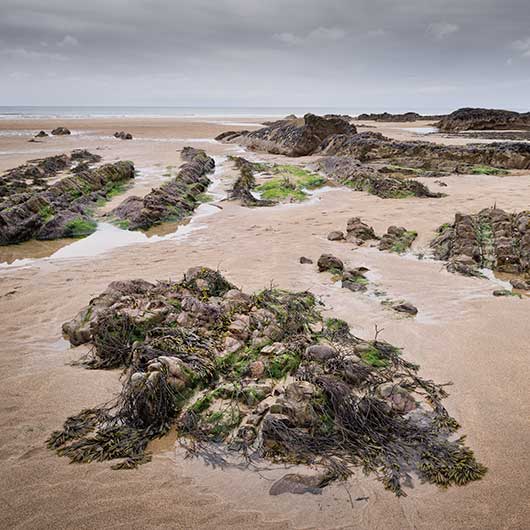 Rocky beach in North Cornwall